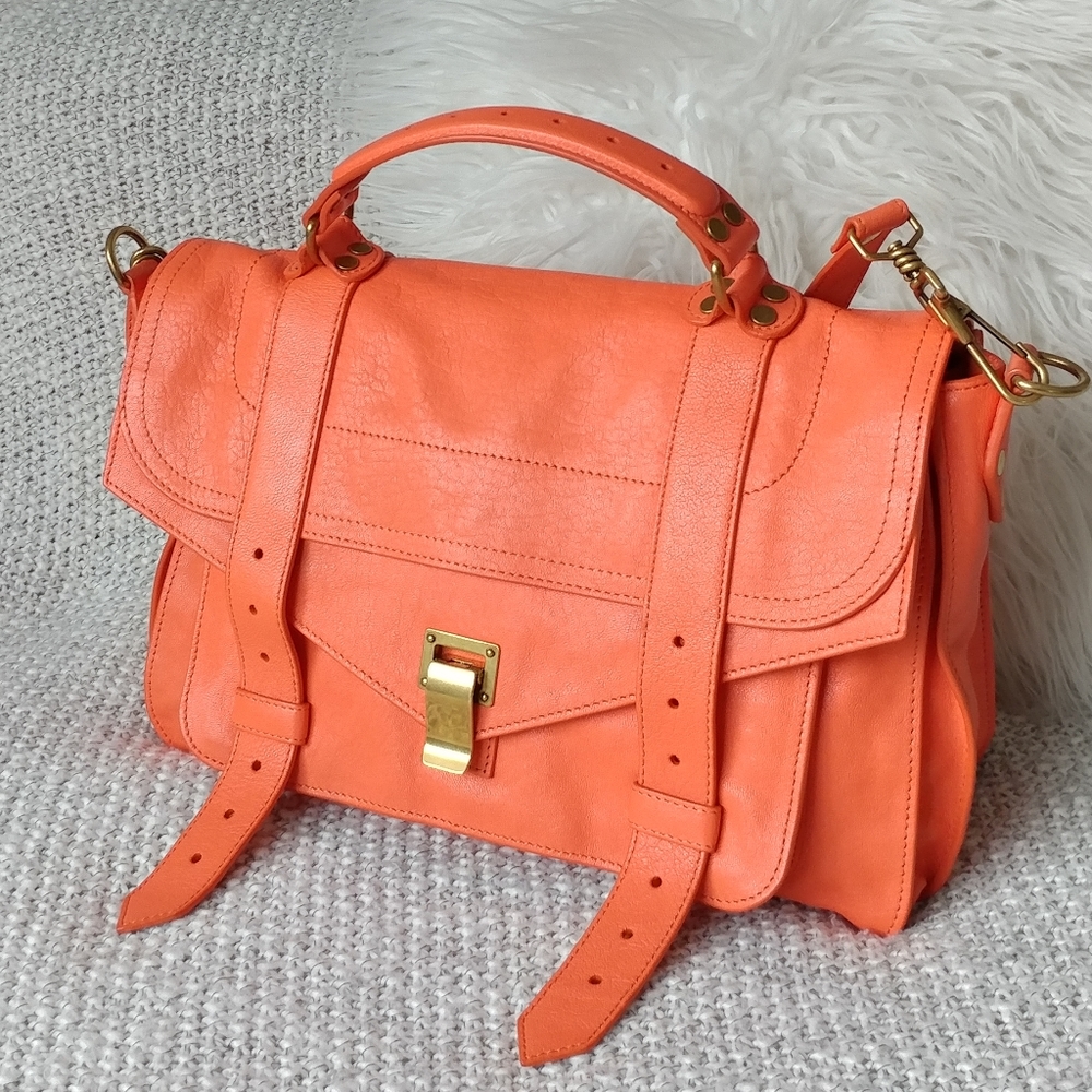 🌙Proenza Schouler PS1 Saddle Orange 002 Bag